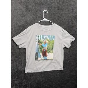 Shania Twain Graphic Tee Light Gray Cotton Short Sleeve Country Music Shirt L